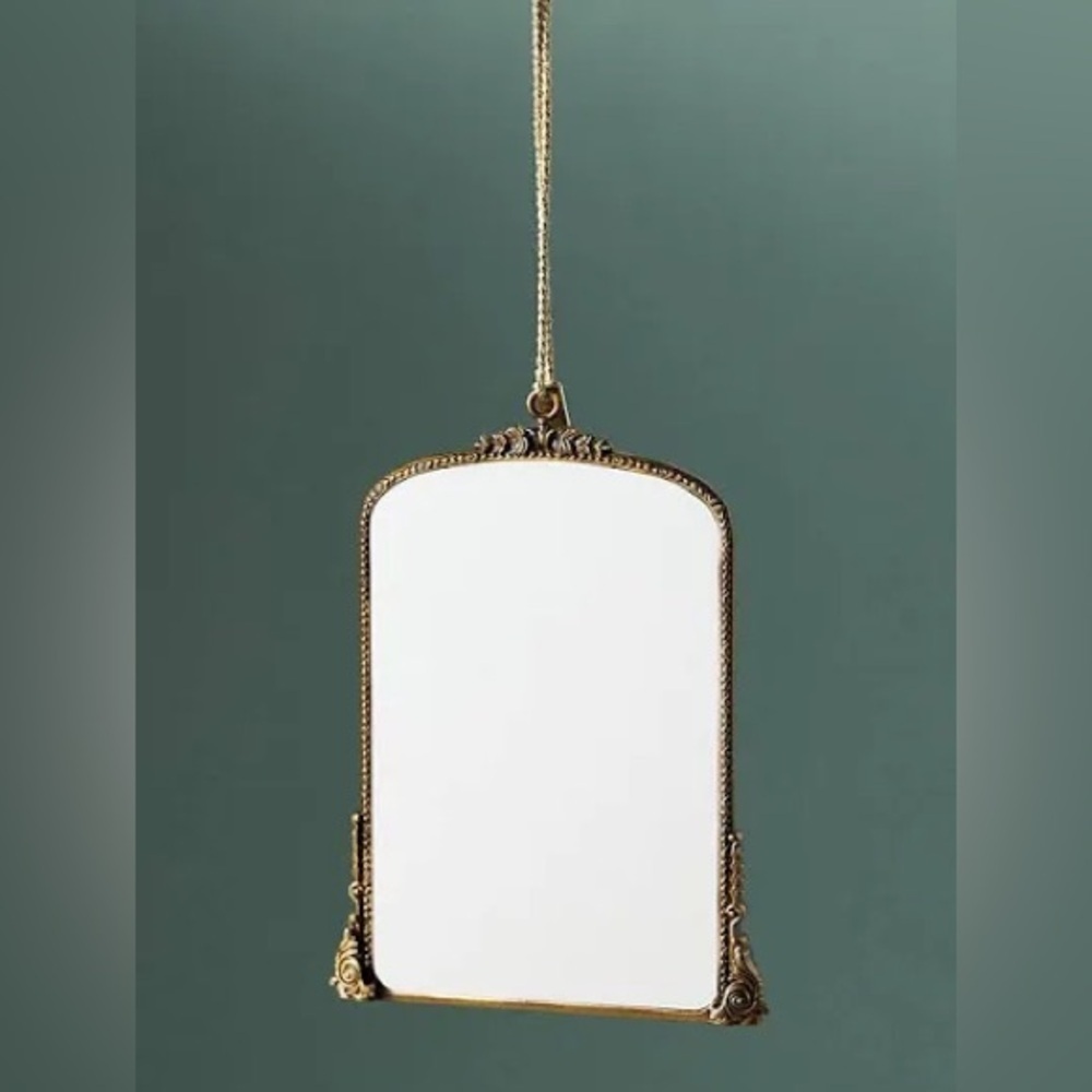 Anthropologie Gleaming Primrose Mirror Ornament miniature Christmas tree 2022
